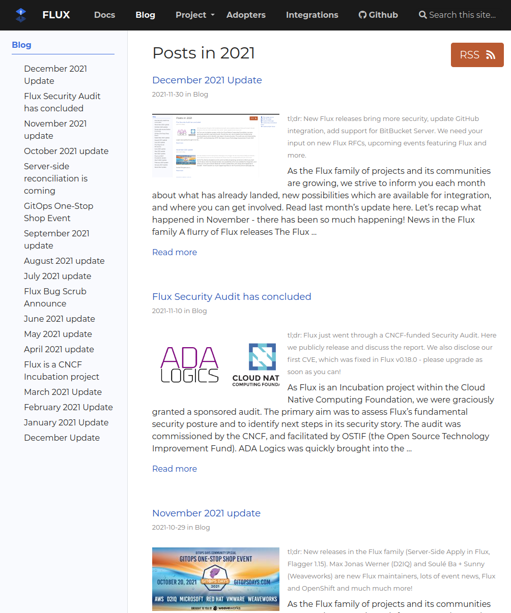fluxcd.io Blog Overview